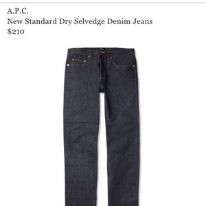 A.P.C. New Standard Dry Salvage Denim Jeans